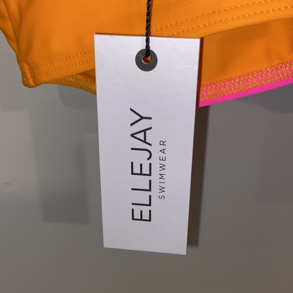 NWT Ellejay Bandeau Lauren Neon Swim Top - Picture 3 of 4